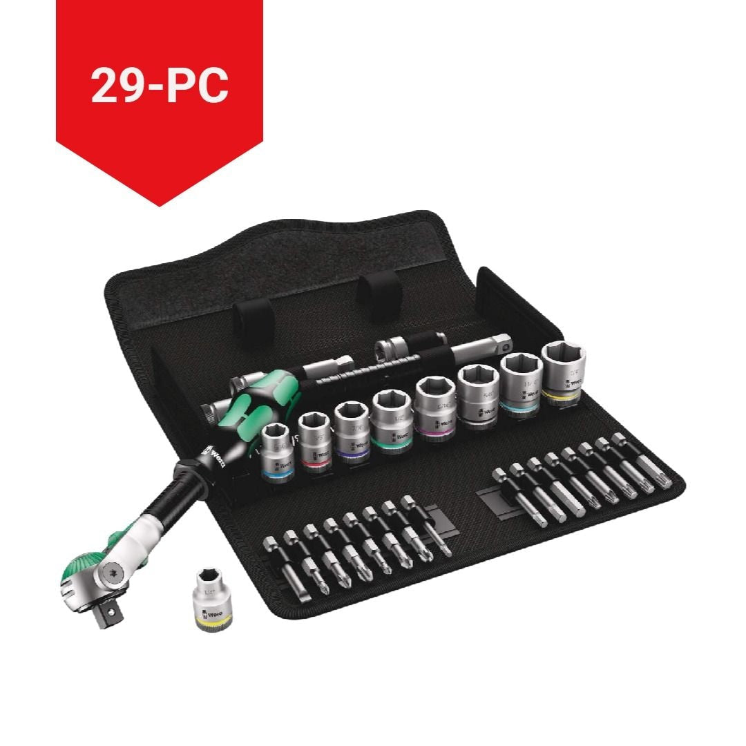 3/8-in Drive Socket Set, SAE, 29-pc