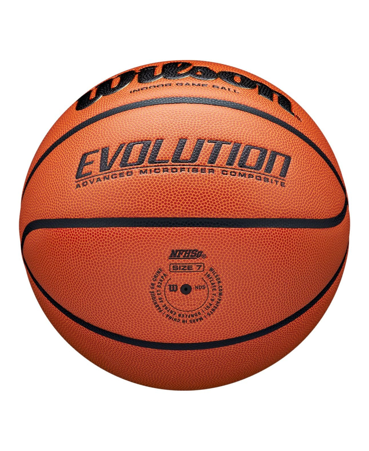 Evolution Indoor Composite Game Basketball, Official Size 7 (29.5-in)
