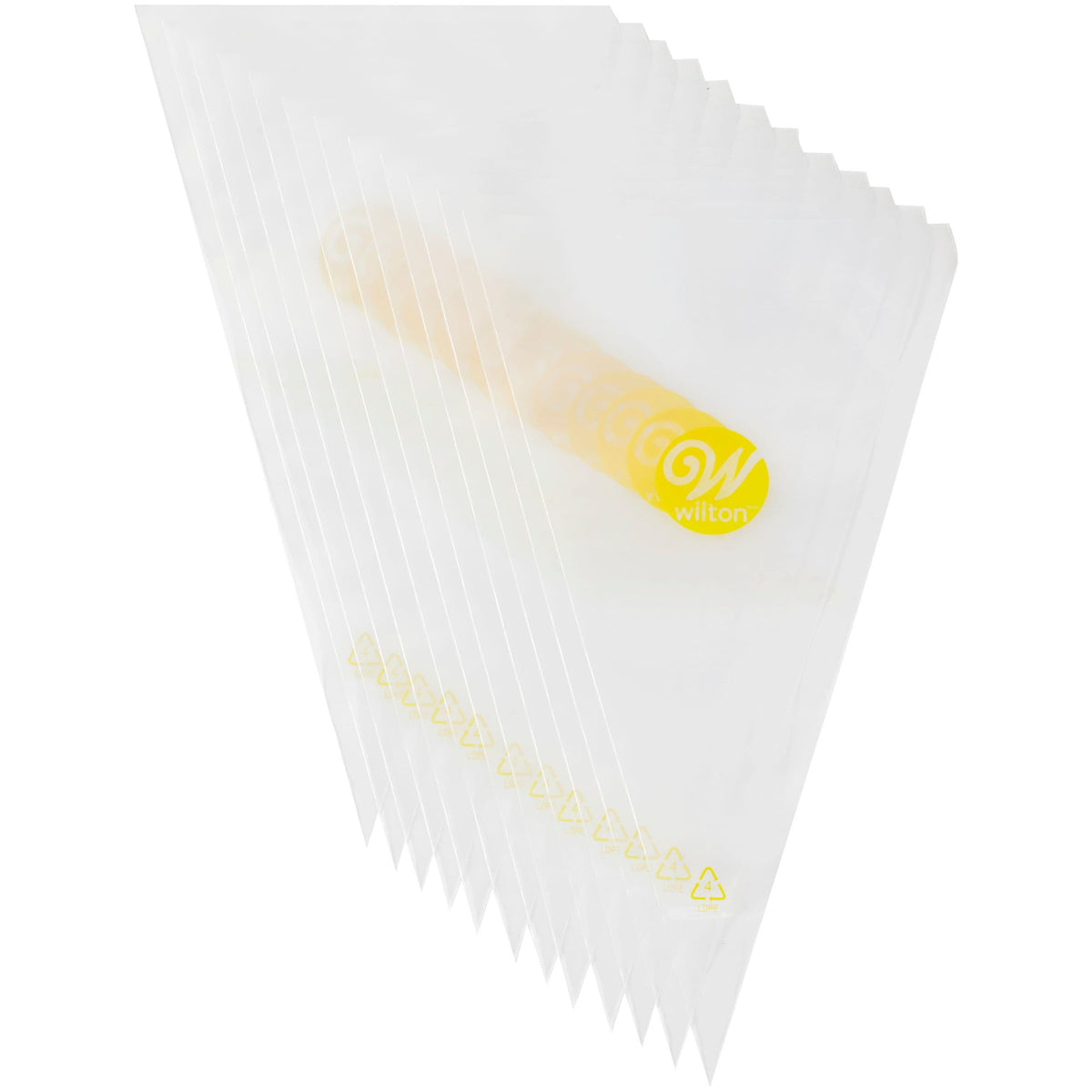 Disposable Piping Decorating Bag, Clear, 12-pk, for Baking/Cake Decoration