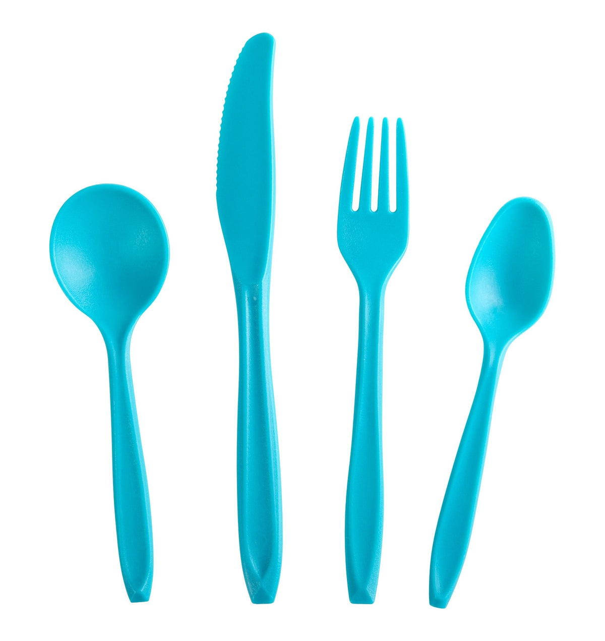 Woods Reusable BPA-Free Plastic Camp Cutlery Set, 16-pc