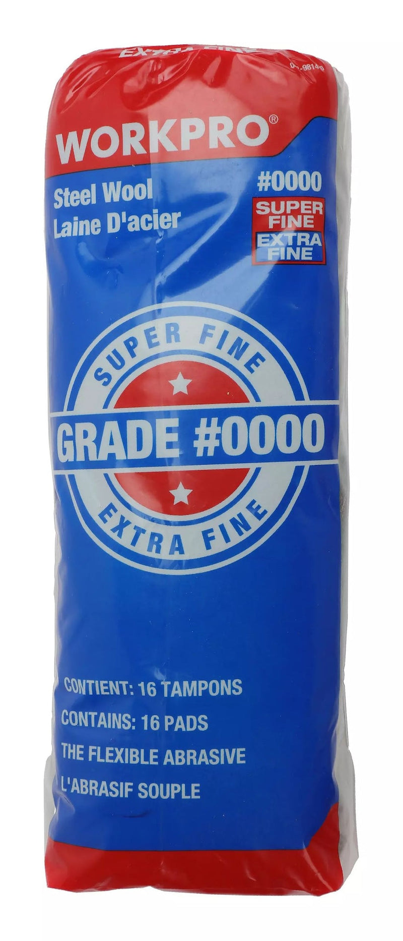 Steel Wool Pads For Multi-Surface Smoothing & Cleaning, Super Fine Grade, 16-pk V6716
