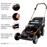 NITRO 3-in-1 40V Push Poly Mower with IntelliCut, 21-in