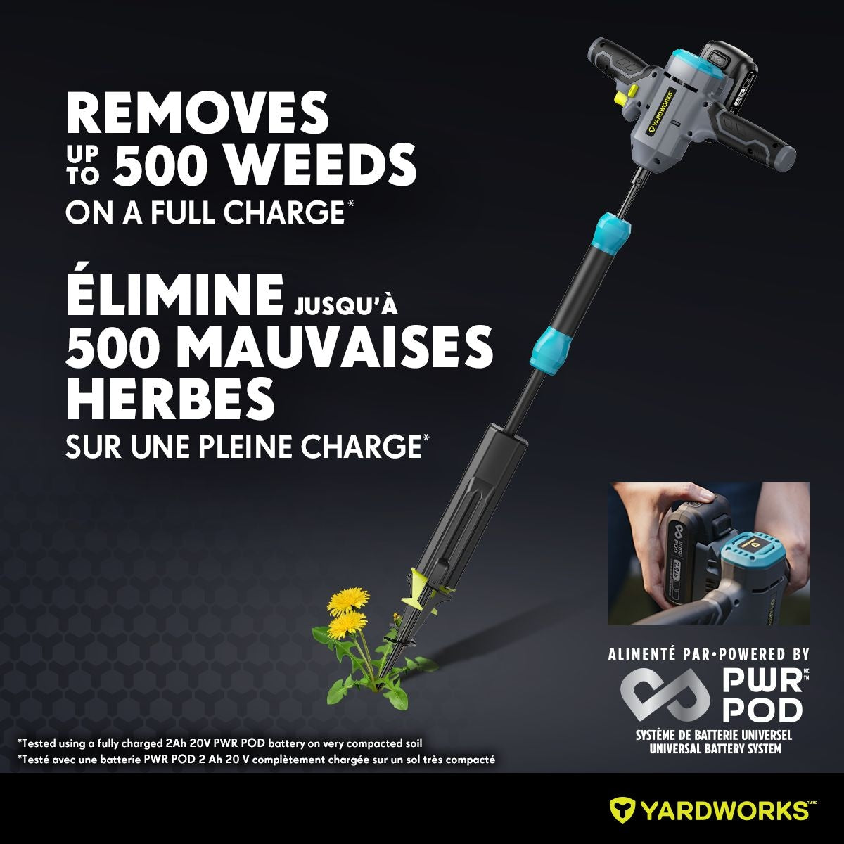 20V Cordless Lawn Weeder, with 2.0Ah Battery and Charger