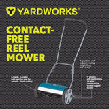 5-Blade Manual Walk Behind Reel Lawn Mower, 14-in