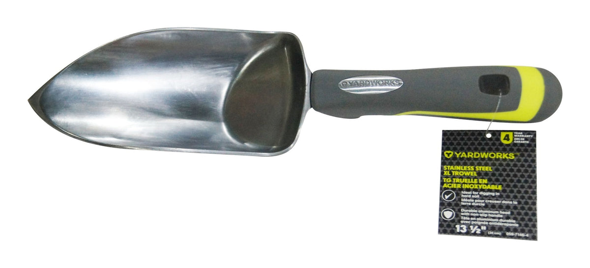 Aluminium Hand Trowel with Rubber Handle, XL